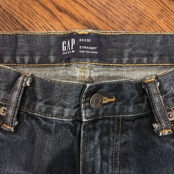 GAP Mens Straight Leg Denim Jeans 33x32 - Picture 5 of 7